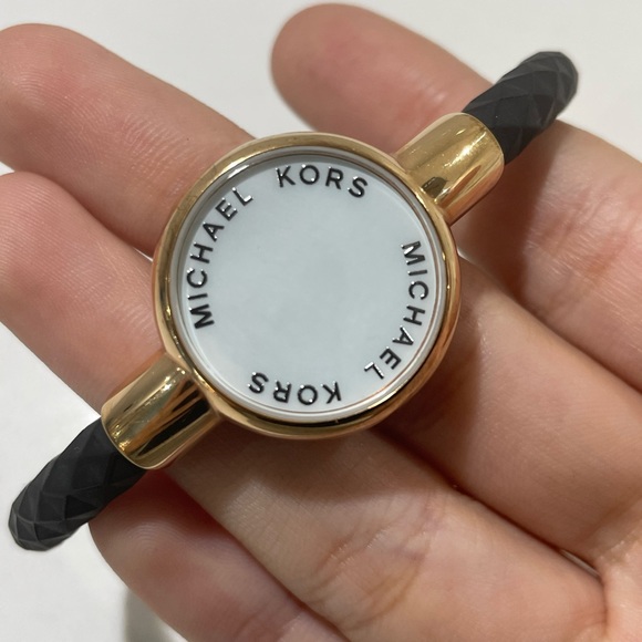 Michael Kors Access Women’s Crosby Black Silicone Slider Bracelet - Picture 4 of 4